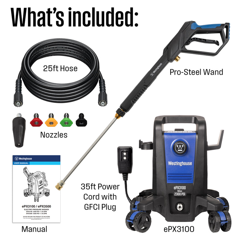 ePX3100 Electric Pressure Washer