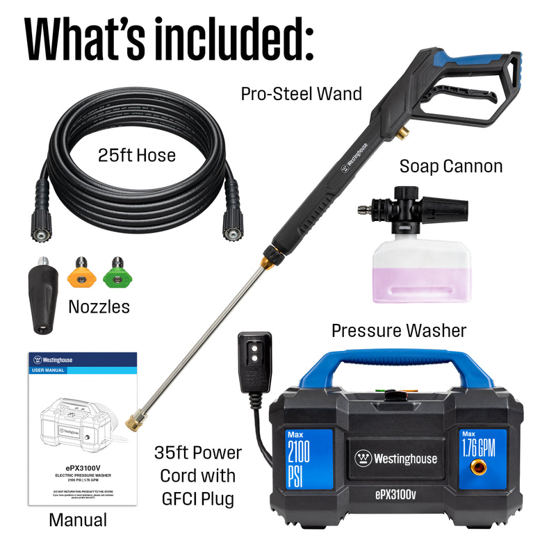 ePX3100v Electric Pressure Washer