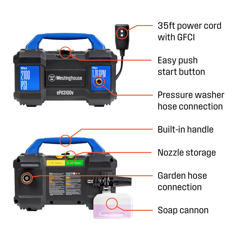 ePX3100v Electric Pressure Washer