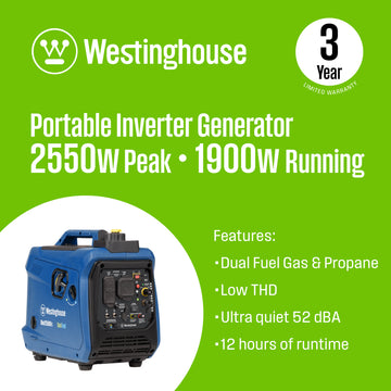 iGen2550DFc Inverter Generator - Dual Fuel with CO Sensor