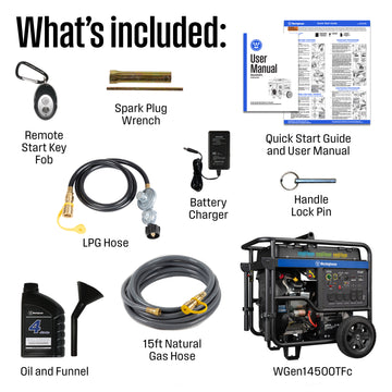 WGen14500TFc - Tri-Fuel with CO Sensor