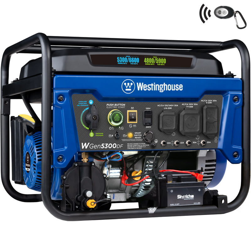 WGen5300DF Generator - Dual Fuel