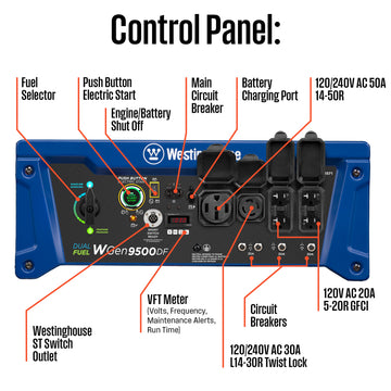 WGen9500DF Generator - Dual Fuel