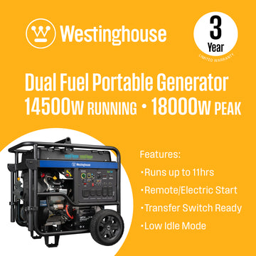 WGen18000DFc Generator - Dual Fuel with CO Sensor