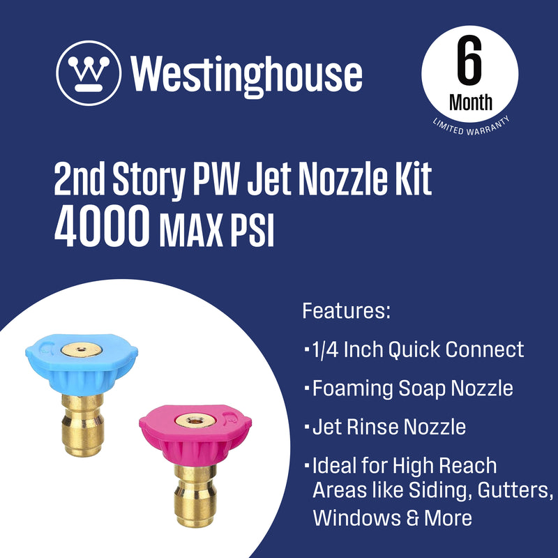 Second Story Jet Nozzles for Pressure Washers