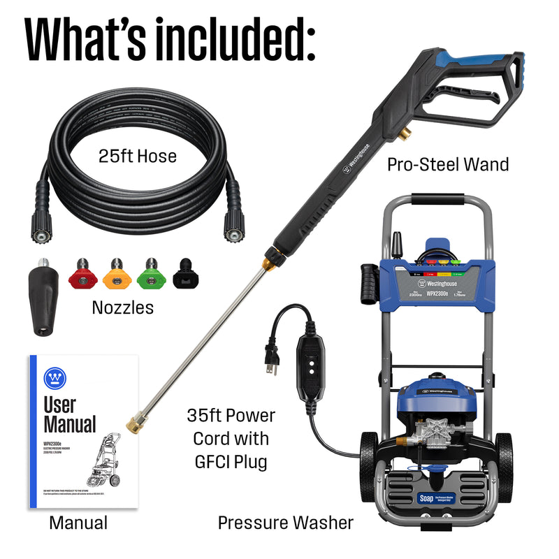 WPX2300e Electric Pressure Washer