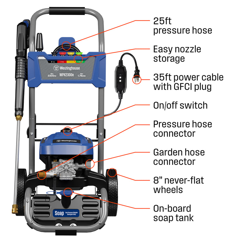 WPX2300e Electric Pressure Washer