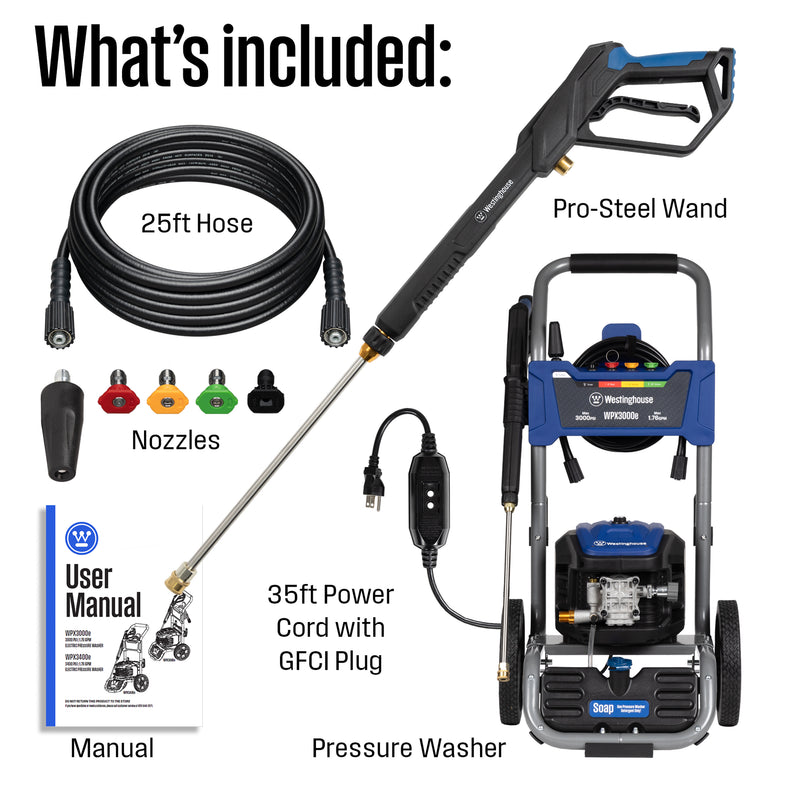 WPX3000e Electric Pressure Washer