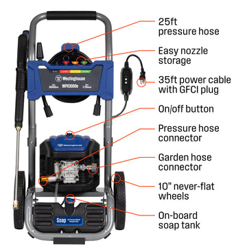 WPX3000e Electric Pressure Washer