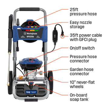 WPX3200e Electric Pressure Washer