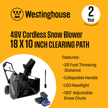 48V 18" Cordless Snow Blower