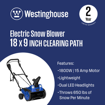 18" Corded Snow Blower