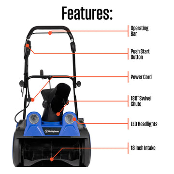 18" Corded Snow Blower