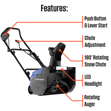 18" Corded Snow Blower