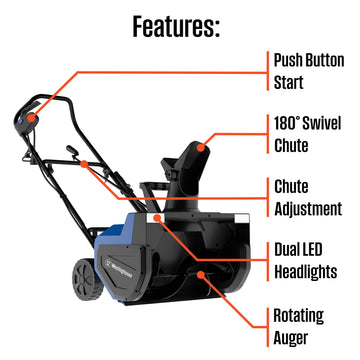 22" Corded Snow Blower