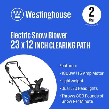 23" Corded Snow Blower