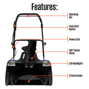 23" Corded Snow Blower