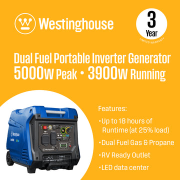 iGen5000DF Inverter Generator - Dual Fuel