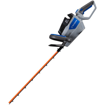 Hedge trimmer facing left on a white background