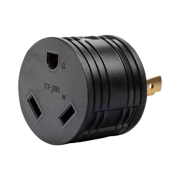 Generator Plug Adapter: 30A 120V L5-30P to TT-30R