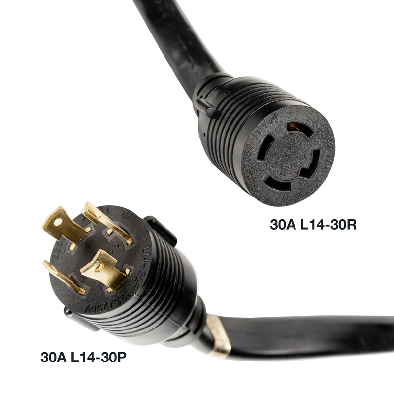 25' Generator Cord: 30A 120V L14-30P to L14-30R