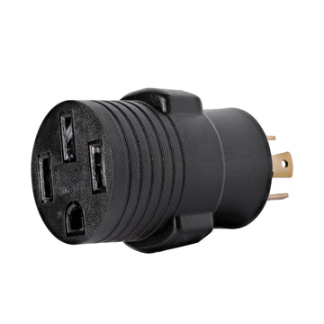 Generator Plug Adapter: 50A 120/240V L14-30P to 14-50R