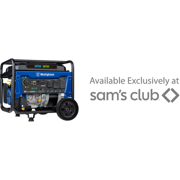 Westinghouse | WGen5300DFv portable generator available exclusively at Sam's Club.