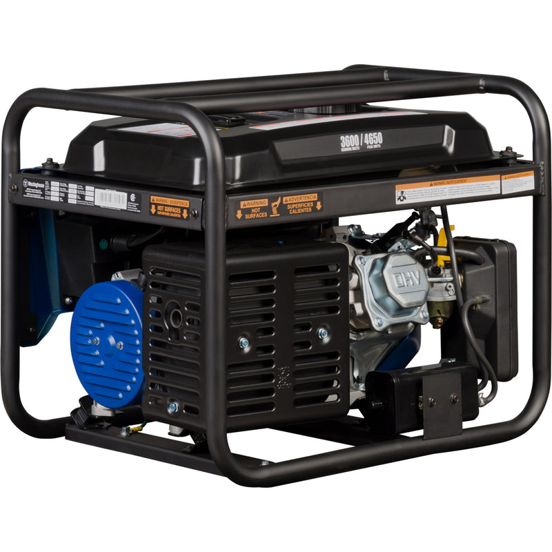 Westinghouse | WGen3600cv portable generator rear right view shown on a white background